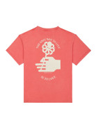 T-SHIRT CONFORT FLOWER LOVE RED FADE OUT