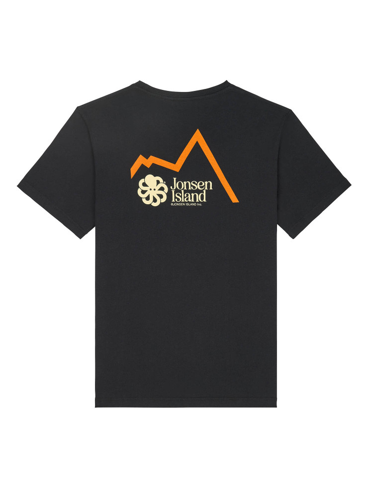 T-SHIRT CLASSIC ORANGE SKISHOP BLACK