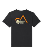 T-SHIRT CLASSIC ORANGE SKISHOP BLACK