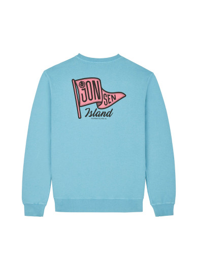 SWEAT-SHIRT CLASSIC GUSTAVO FLAG COLOR ADRIATIC BLUE