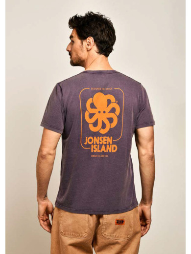 T-SHIRT CLASSIC BIG LABEL GRAPE F/O