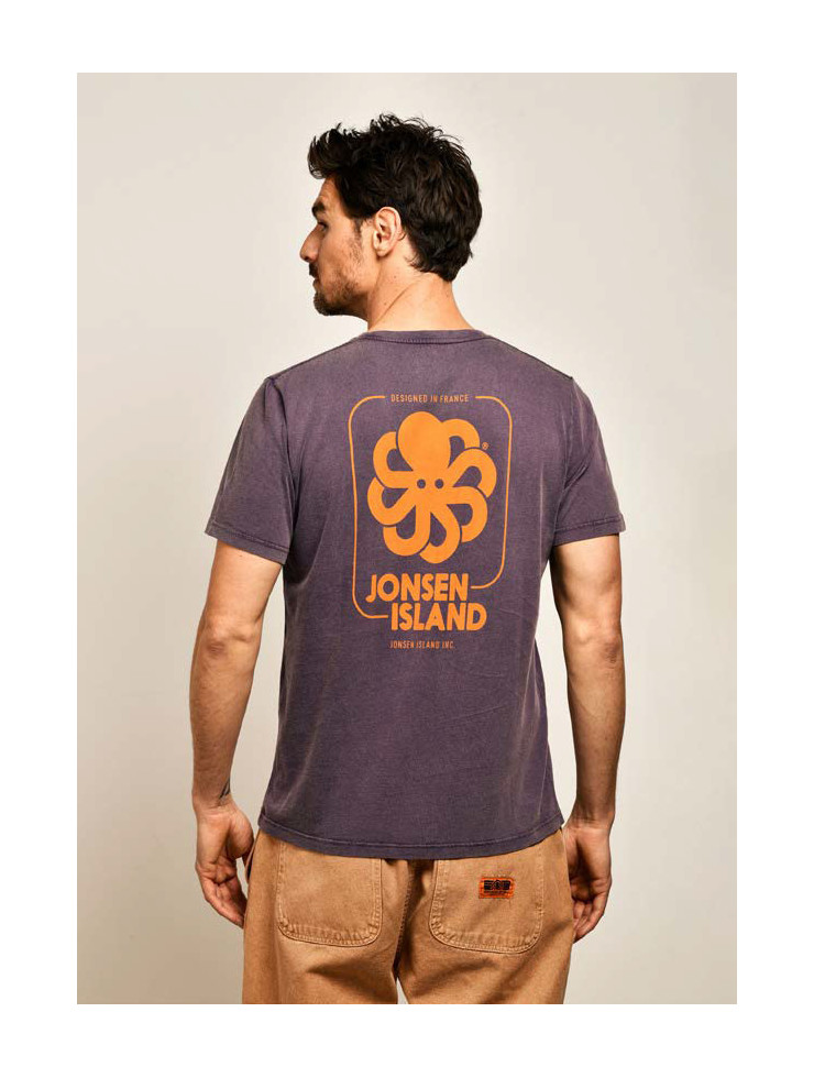 T-SHIRT CLASSIC BIG LABEL GRAPE F/O