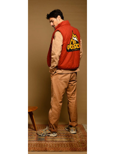 GILET SHERPA CAM ROUGE