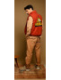 GILET SHERPA CAM ROUGE