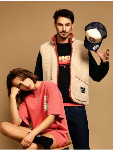 GILET SHERPA CAM ROUGE