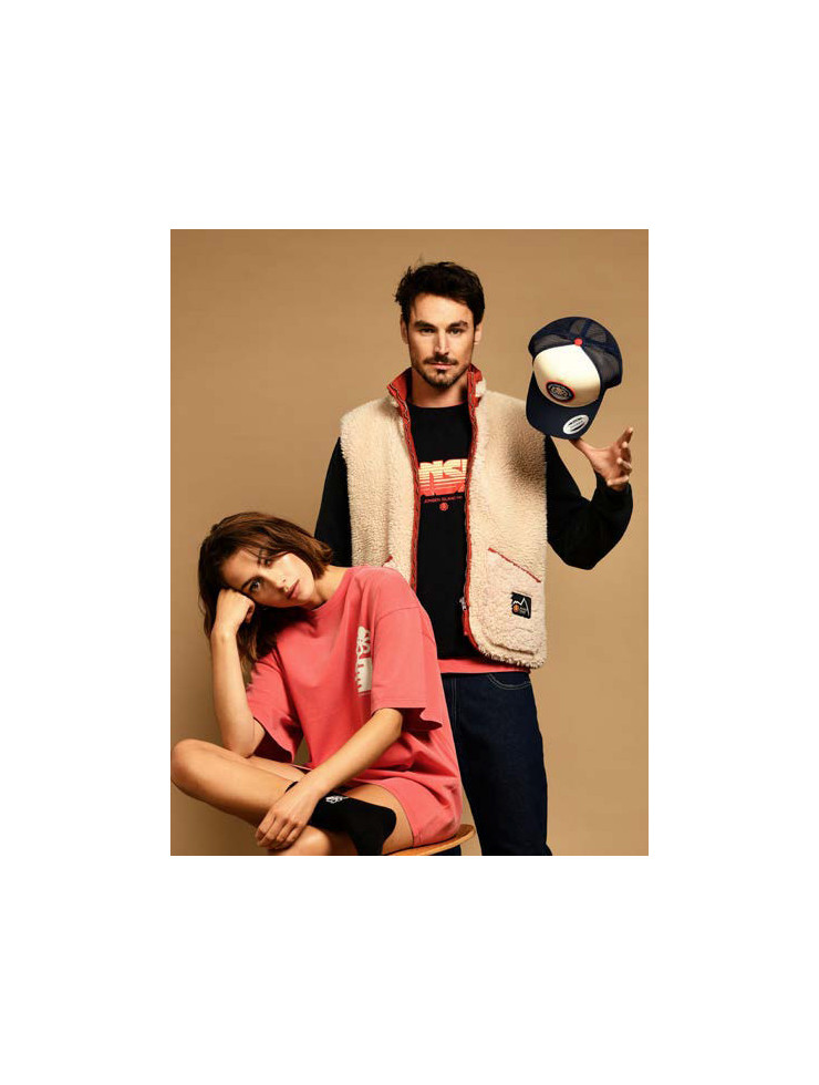 GILET SHERPA CAM ROUGE