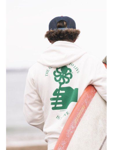 HOODIE CLASSIC FLOWER LOVE COCONUT