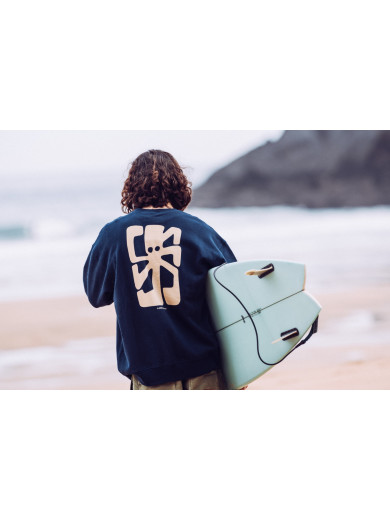 SWEAT-SHIRT CONFORT GUSTAVO THE ARTIST NAVY