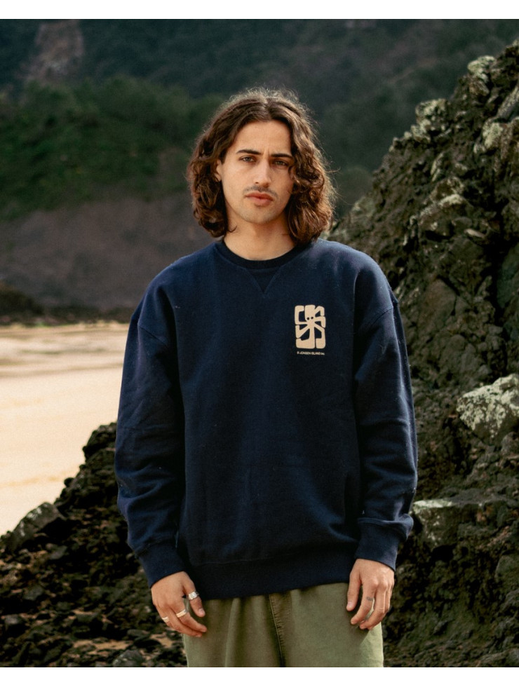 SWEAT-SHIRT CONFORT GUSTAVO THE ARTIST NAVY