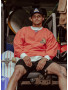 SWEAT-SHIRT CONFORT GUSTAVO BIGROCK RED FADE OUT