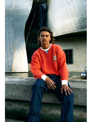 SWEAT-SHIRT CONFORT GUSTAVO BIGROCK RED FADE OUT