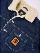 VESTE SHERPA JEAN RISA DENIM BRUT