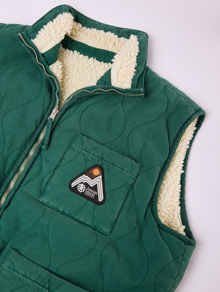 GILET SHERPA CAM RAIN FOREST