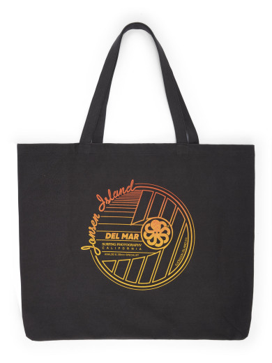 TOTE BAG   BLACK FADED