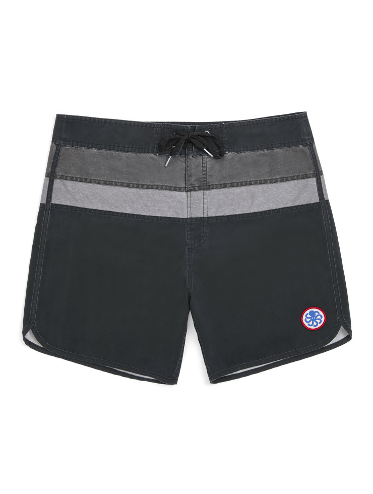 BOARDSHORT JON 1 STRIPE  BLACK