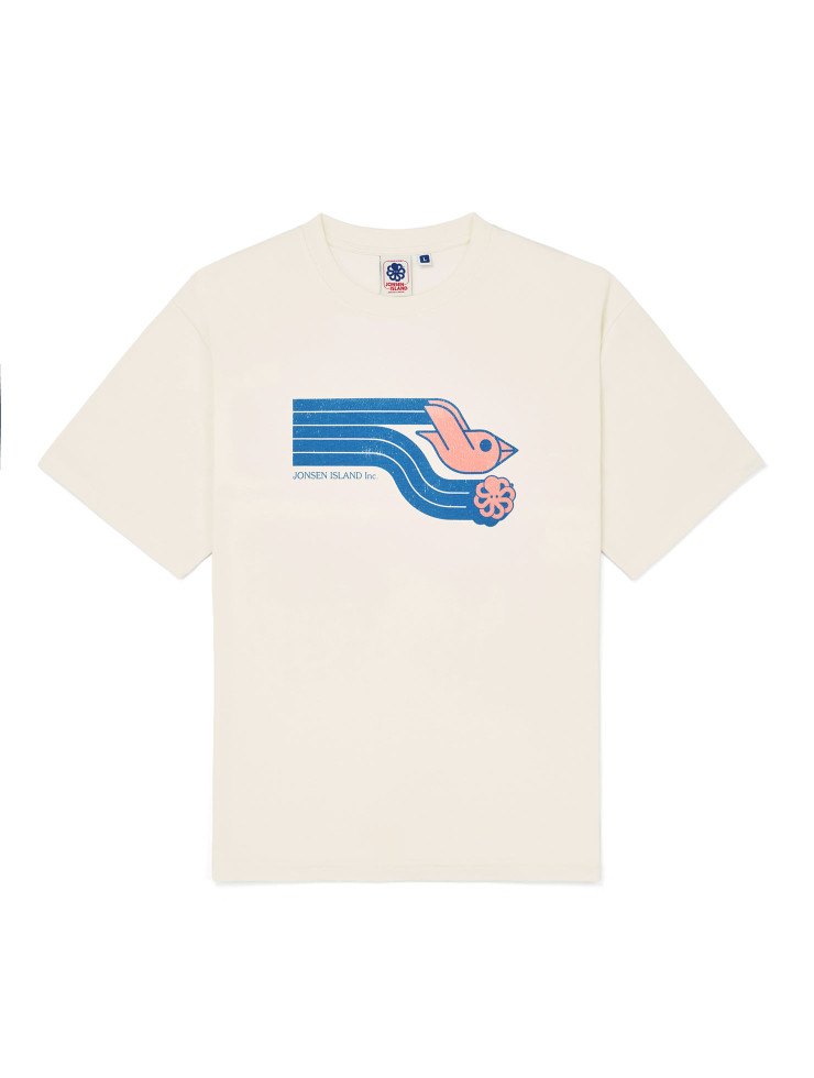 T-SHIRT CONFORT FAST BIRD WHITE