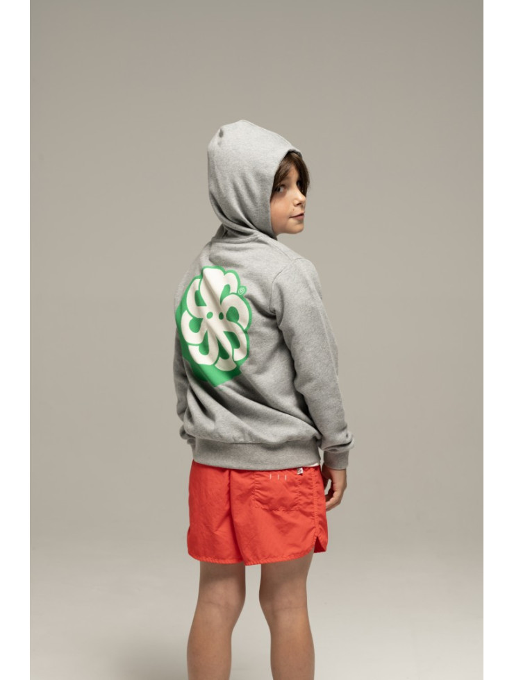 SWEAT HOODIE ZIP KID BIG 3D HGR