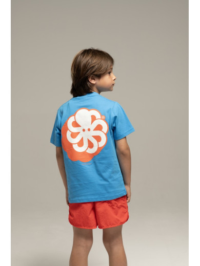 T-SHIRT CLASSIC KID BIG 3D BLUE