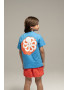 T-SHIRT CLASSIC KID BIG 3D BLUE