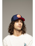 TRUCKER FLOWER 3  FAMOUS NAVY