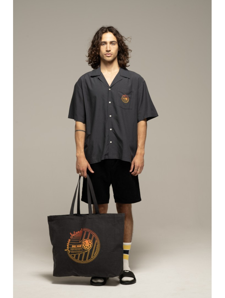 TOTE BAG   BLACK FADED