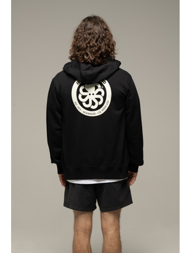 SWEAT HOODIE ZIPPE AUTHENTIC DIAMOND BLACK