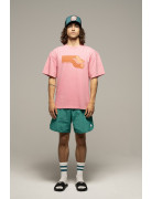 T-SHIRT CONFORT FAST BIRD PINK F/O