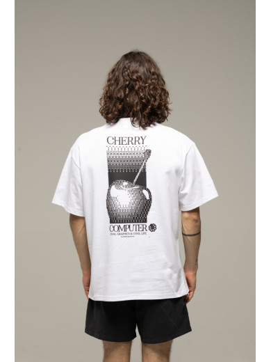 T-SHIRT CONFORT CHERRY WHITE