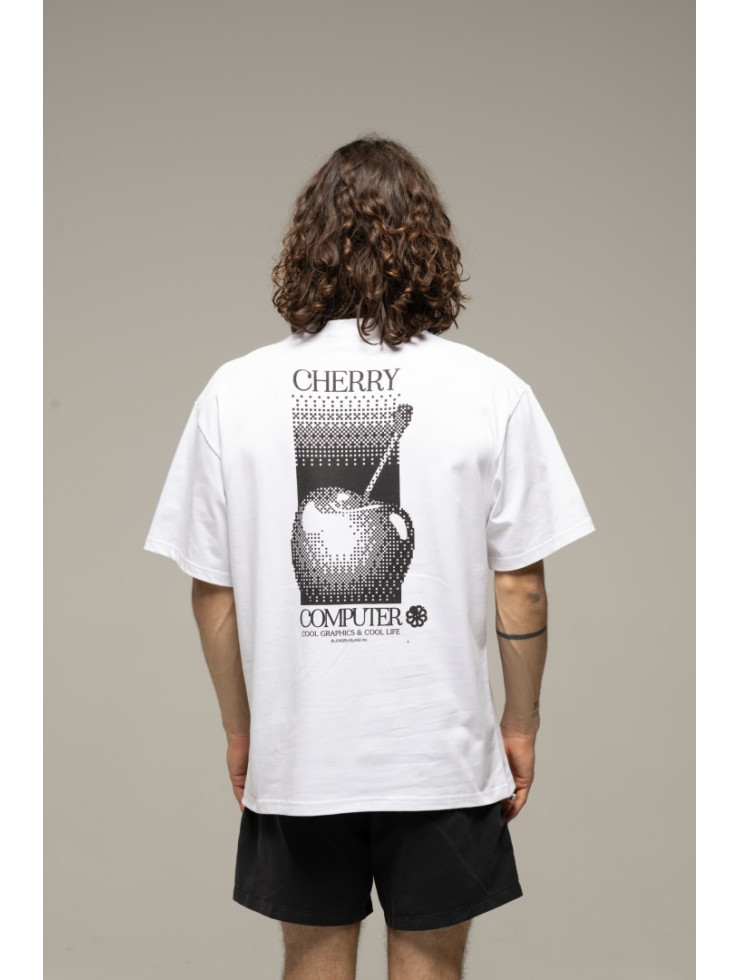 T-SHIRT CONFORT CHERRY WHITE