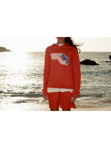 SWEAT HOODIE CLASSIC FAST BIRD RED F/O