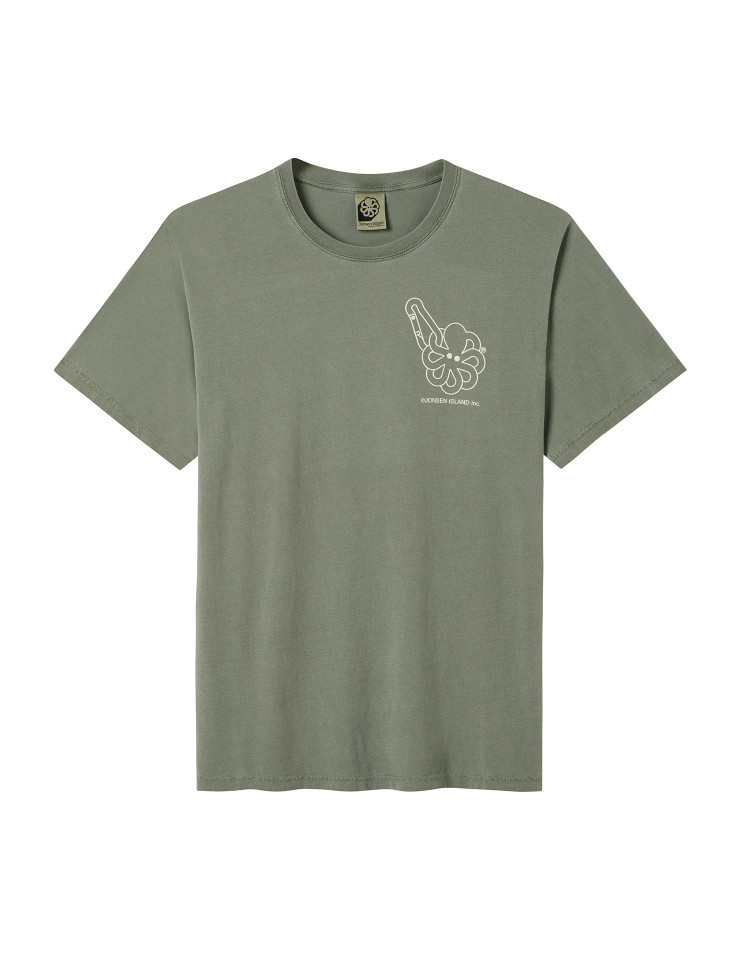 T-SHIRT CLASSIC HIKING CREW GREEN F/O