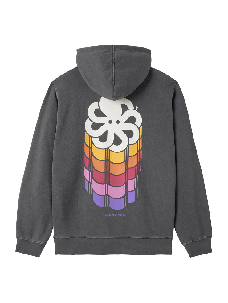 SWEAT-SHIRT HOODIE CLASSIC MAXI COLORS BLACK F/O
