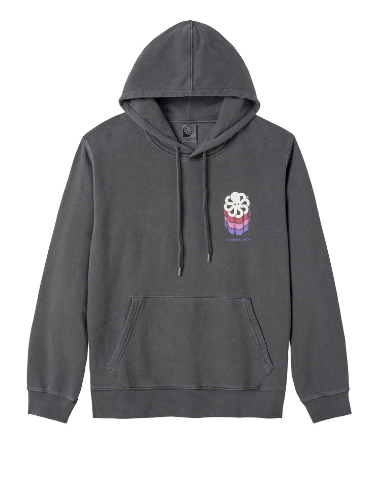 SWEAT-SHIRT HOODIE CLASSIC MAXI COLORS BLACK F/O