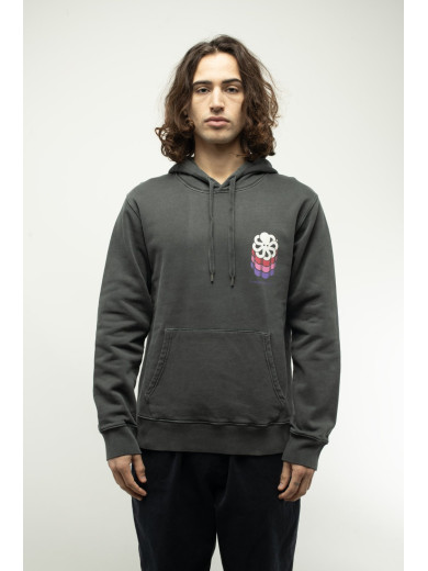SWEAT-SHIRT HOODIE CLASSIC MAXI COLORS BLACK F/O