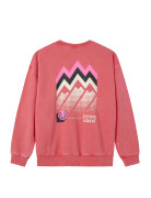 SWEAT-SHIRT CONFORT ZIG ZAG RED F/O