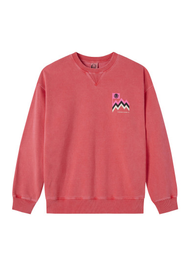 SWEAT-SHIRT CONFORT ZIG ZAG RED F/O