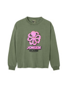T-SHIRT LONG SLEEVES KID BIG DONUT GREEN