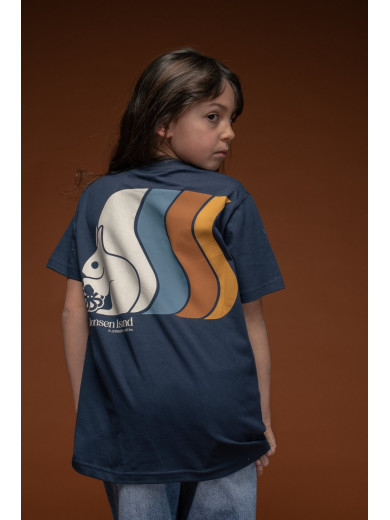 T-SHIRT KID SQUIRREL NAVY