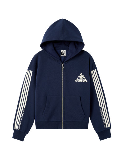 SWEAT-SHIRT KID HOODIE ZIP BIG ROCK RED F/O