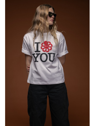 T-SHIRT WOMEN LOVE U WHITE