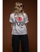 T-SHIRT WOMEN LOVE U WHITE