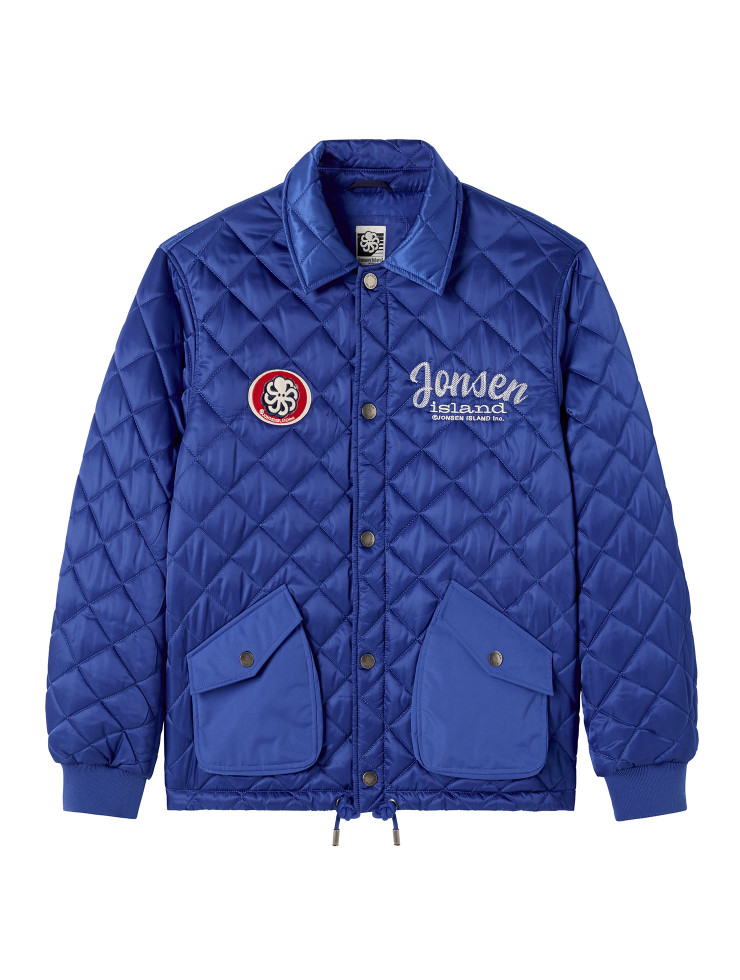QUILTED JACKET  BIG SUR BLUE