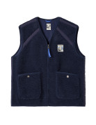SHERPA GILET  BIANCA NAVY