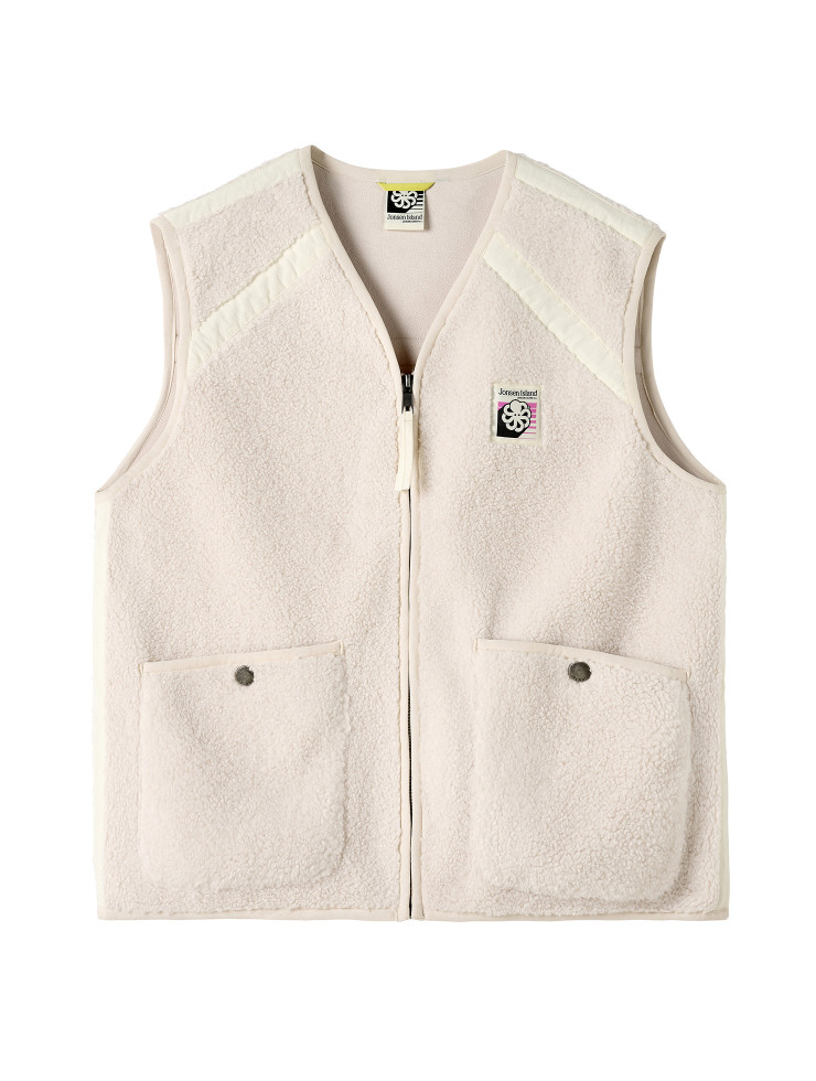 SHERPA GILET  BIANCA CREAM