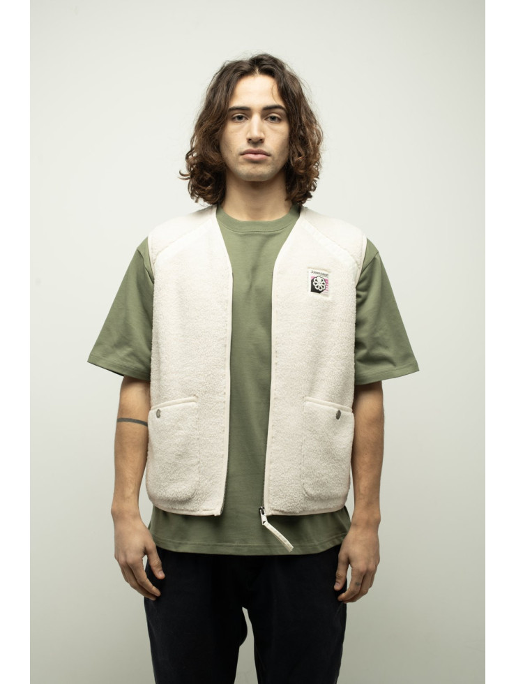SHERPA GILET  BIANCA CREAM
