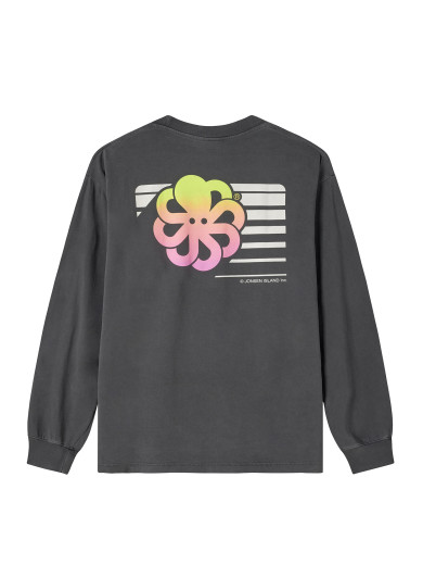 T-SHIRT LONG SLEEVES  TV SCREEN BLACK F/O
