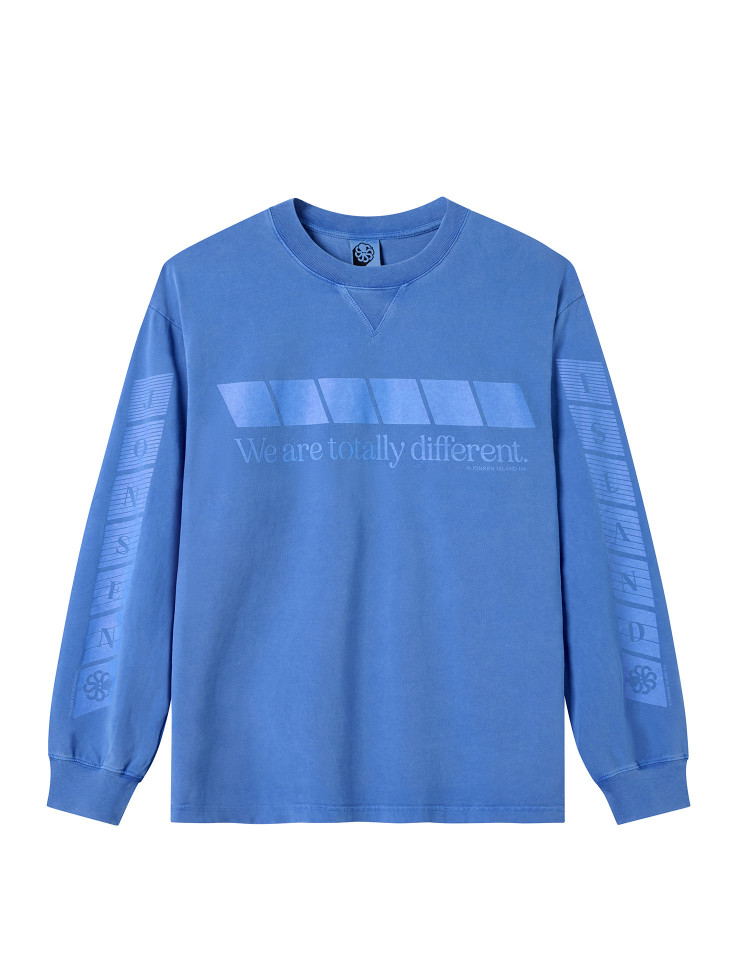 T-SHIRT LONG SLEEVES  TOTALLY MIX BLUE F/O