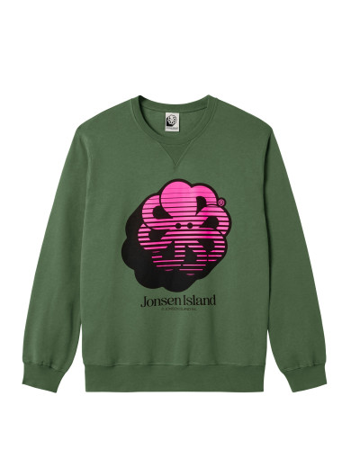 SWEAT-SHIRT CLASSIC BIG 3D LINES KAKI