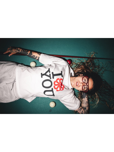 T-SHIRT WOMEN LOVE U WHITE