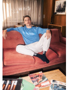 T-SHIRT LONG SLEEVES  TOTALLY MIX BLUE F/O